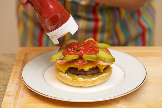 add a squeeze of American tomato ketchup