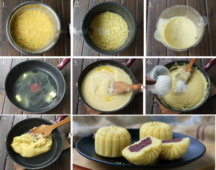 mung bean cake step method two step1-7