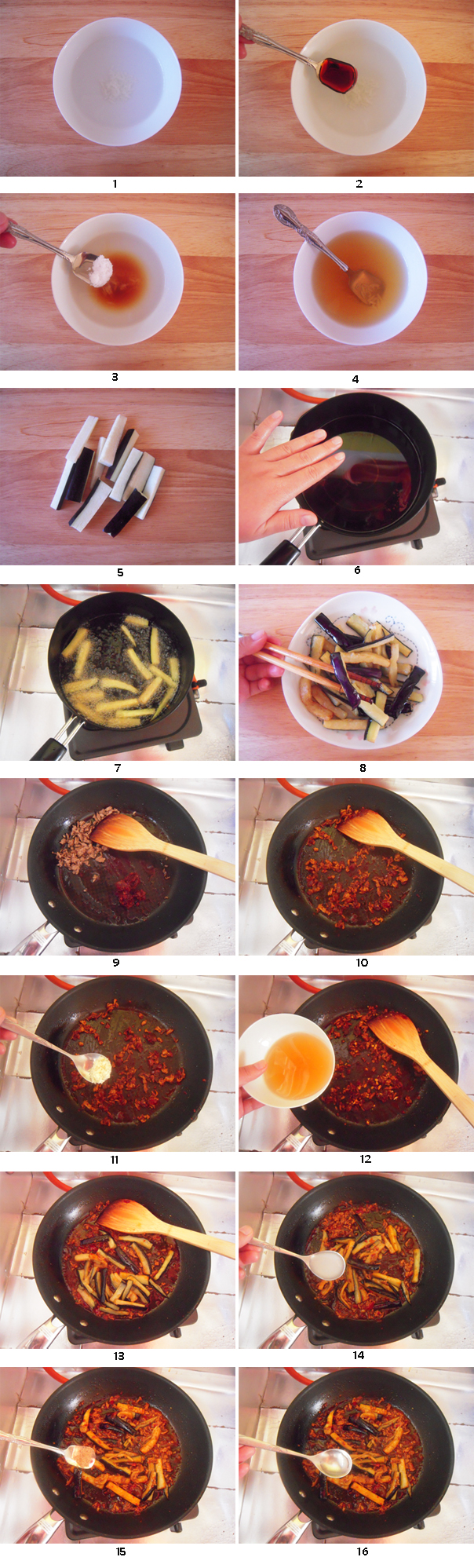 Yu Xiang Eggplant steps