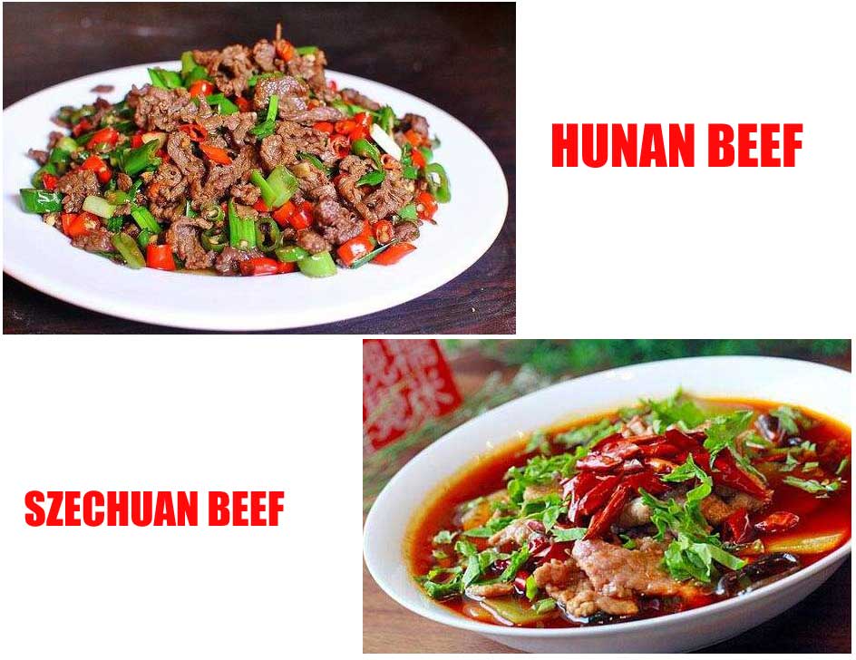 Hunan Beef Vs Szechuan Beef