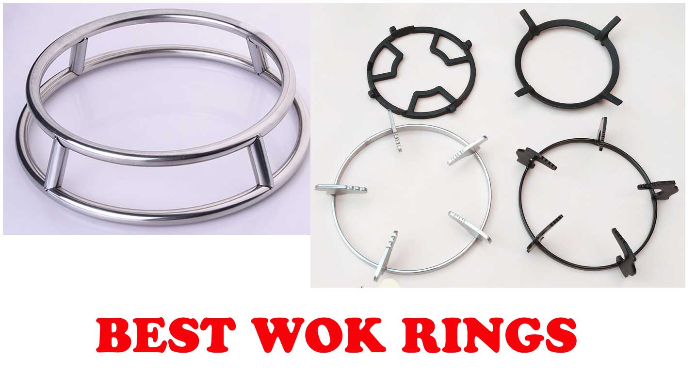 2PCS Stainless Steel Wok Ring Metallic Round Bottom Wok Rack 10.43X11.8 F3C0 1X 