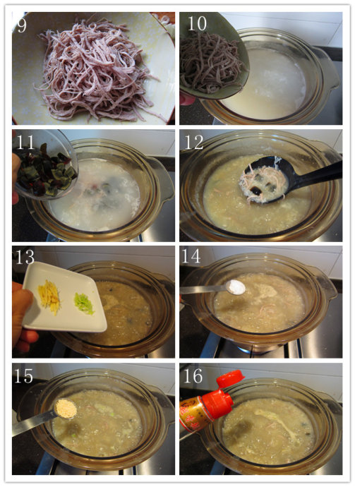 Century Egg Congee With Pork step9-16