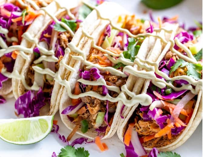Slow cooker Mexican pulled pork tacos