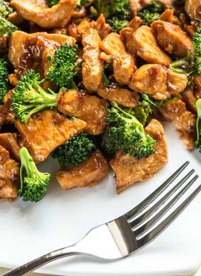 Chinese chicken and broccoli