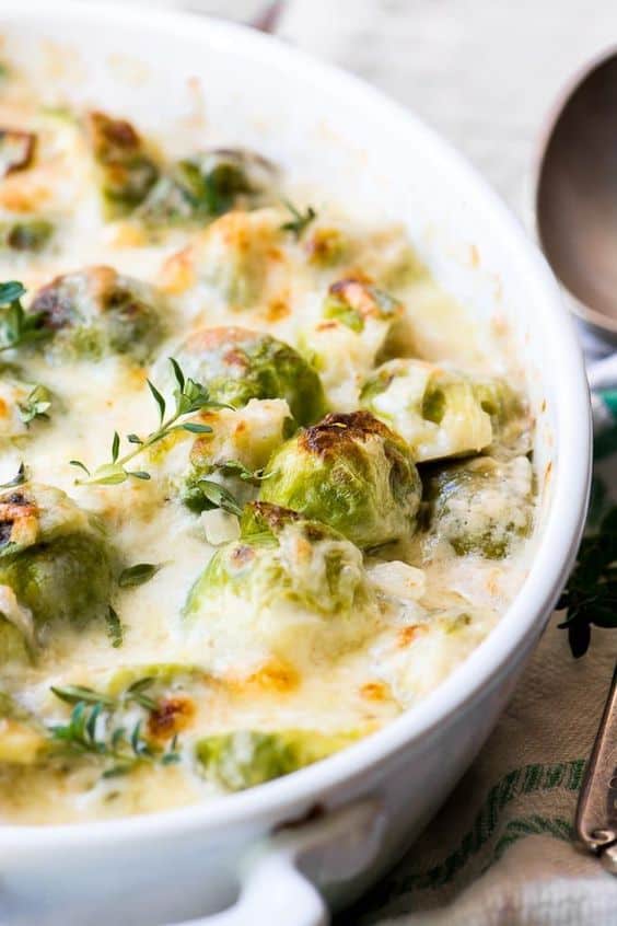 Creamed Brussel sprouts