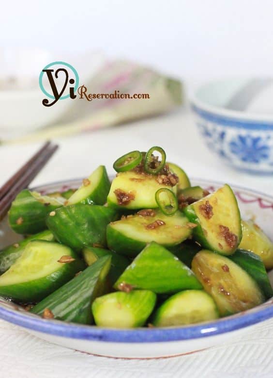 Cucumber in Chinese garlic dressing