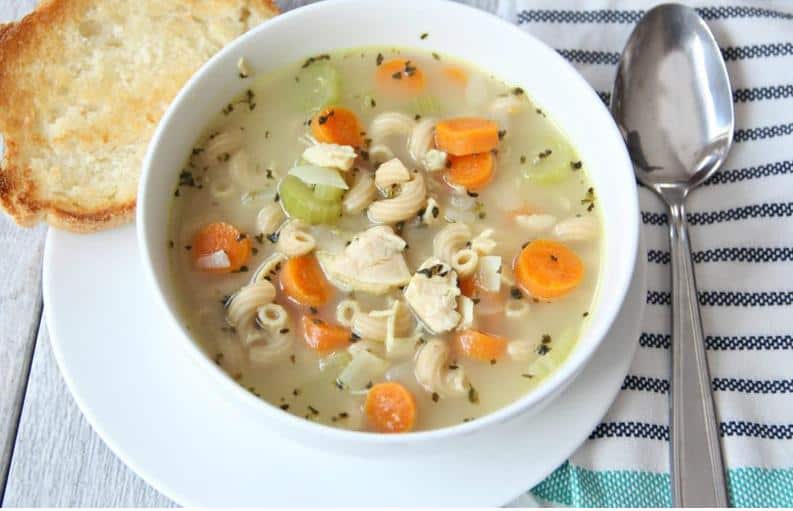 Fastest and easiest chicken noodle soup