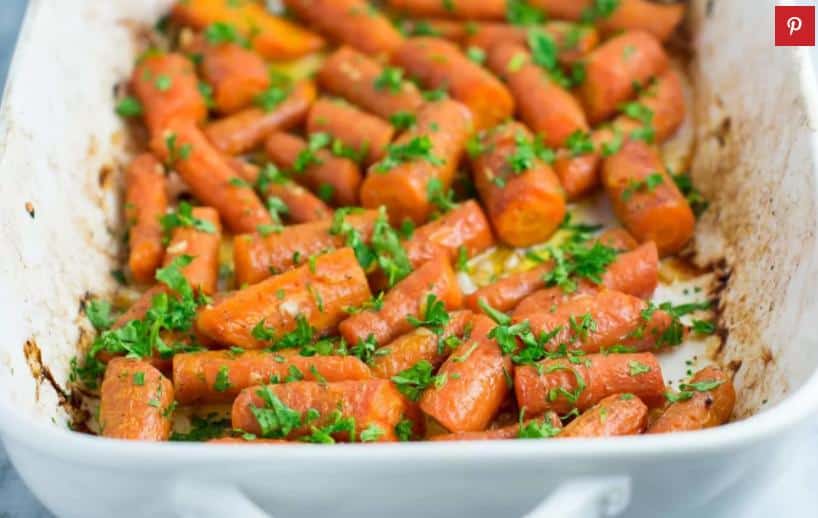 Garlic butter carrots roast