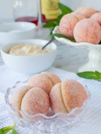 Italian peach cookies