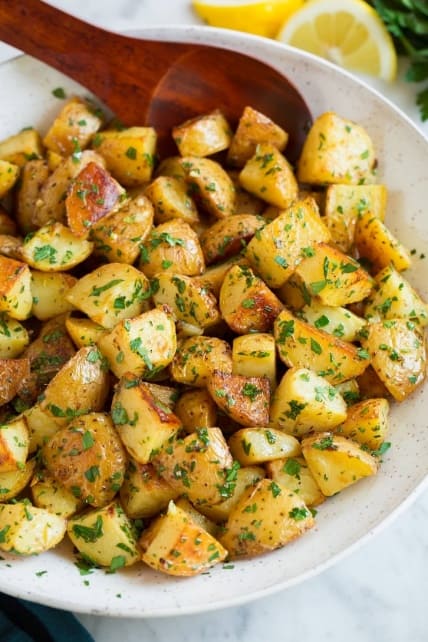 Lemon roasted potatoes