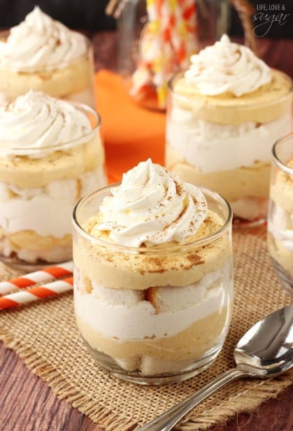 Mini Pumpkin cheesecake Trifles