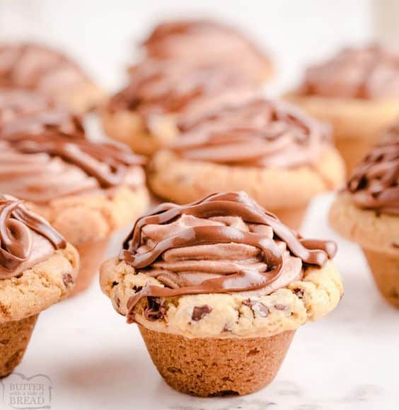 Nutella mousse Cookie Cups
