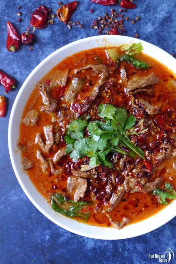 Sichuan boiled beef