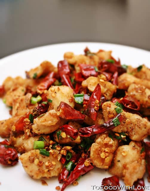 Sichuan red chili chicken