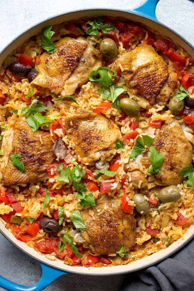 Spanish chicken and rice
