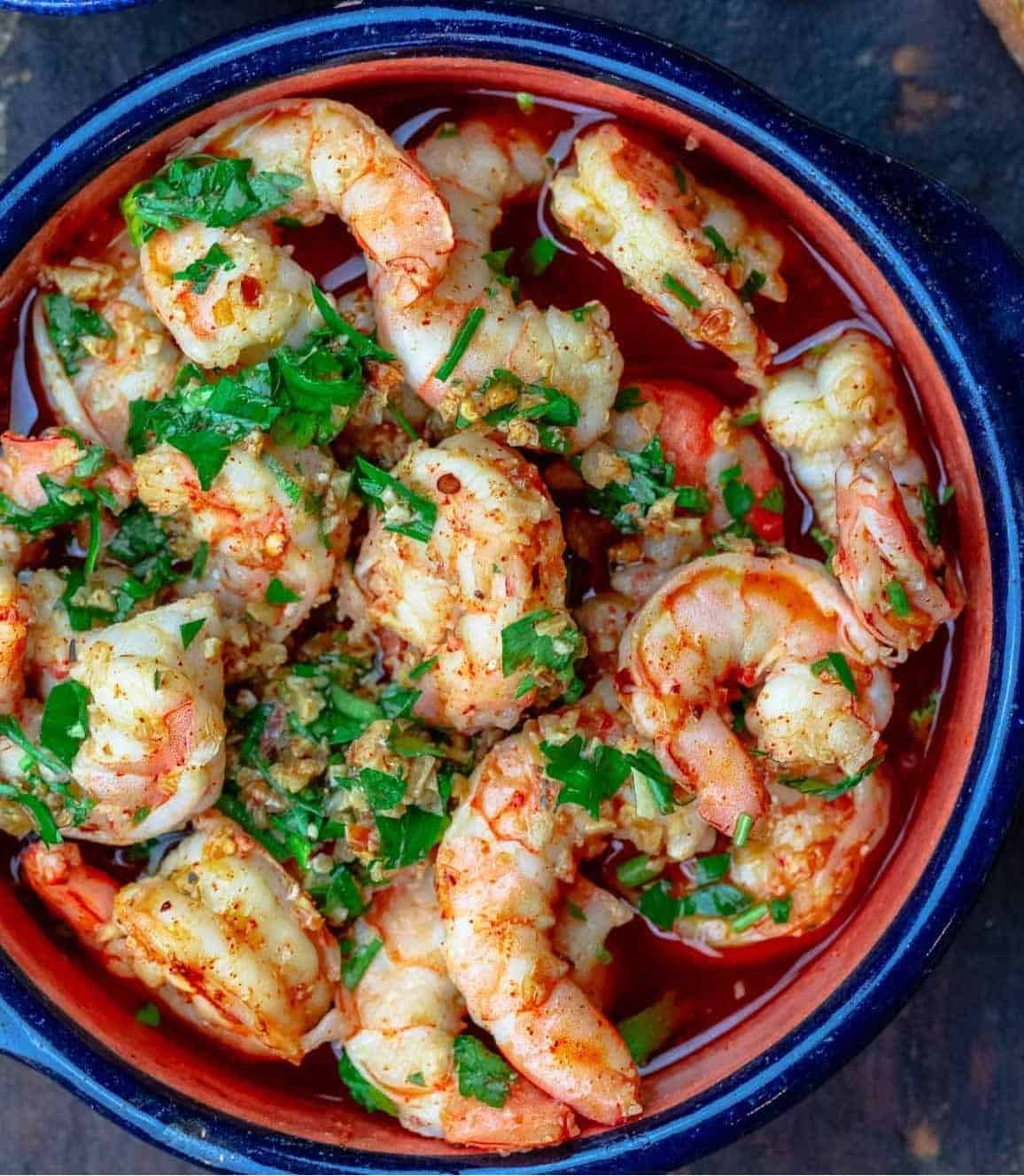 Spanish garlic shrimp
