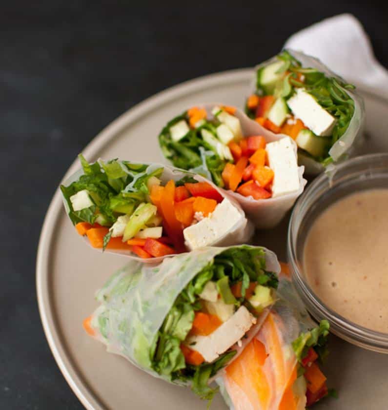 Summer Rolls with Peanut Dipping Sauce