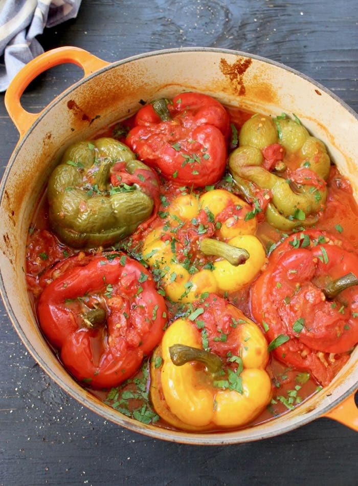 Vegan stuffed bell peppers