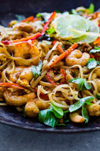 One Pan Simple Asian Shrimp Noodles