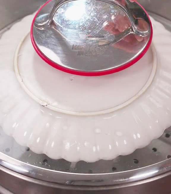 Cover the steamer with a lid