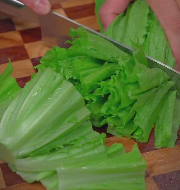 cut A Choy into 4cm sections
